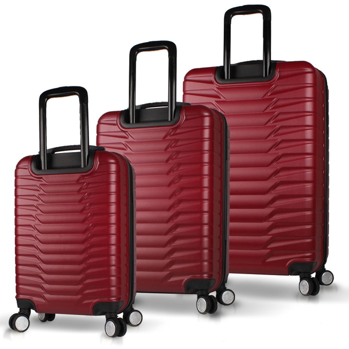 Zoozie Bags Juego de maletas 3 piezas Rojo clarete